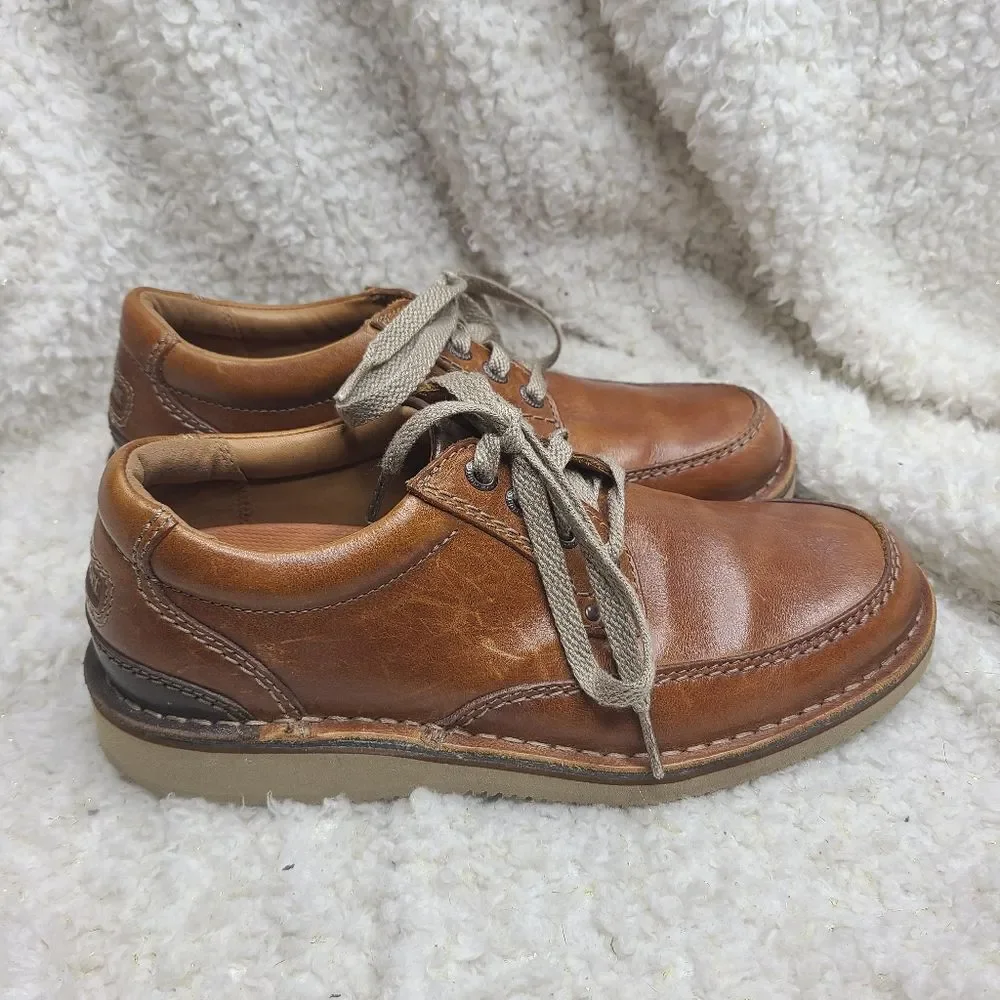 Rockport Men's Brown Leather Tru Tech‎ Leather Oxfords Size 7.5